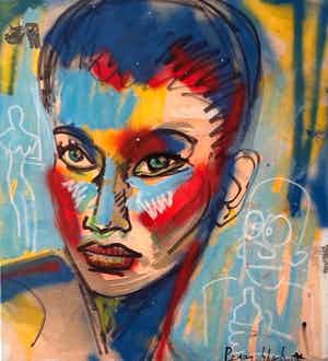 Peter Klashorst - Lady verkocht voor € 195!