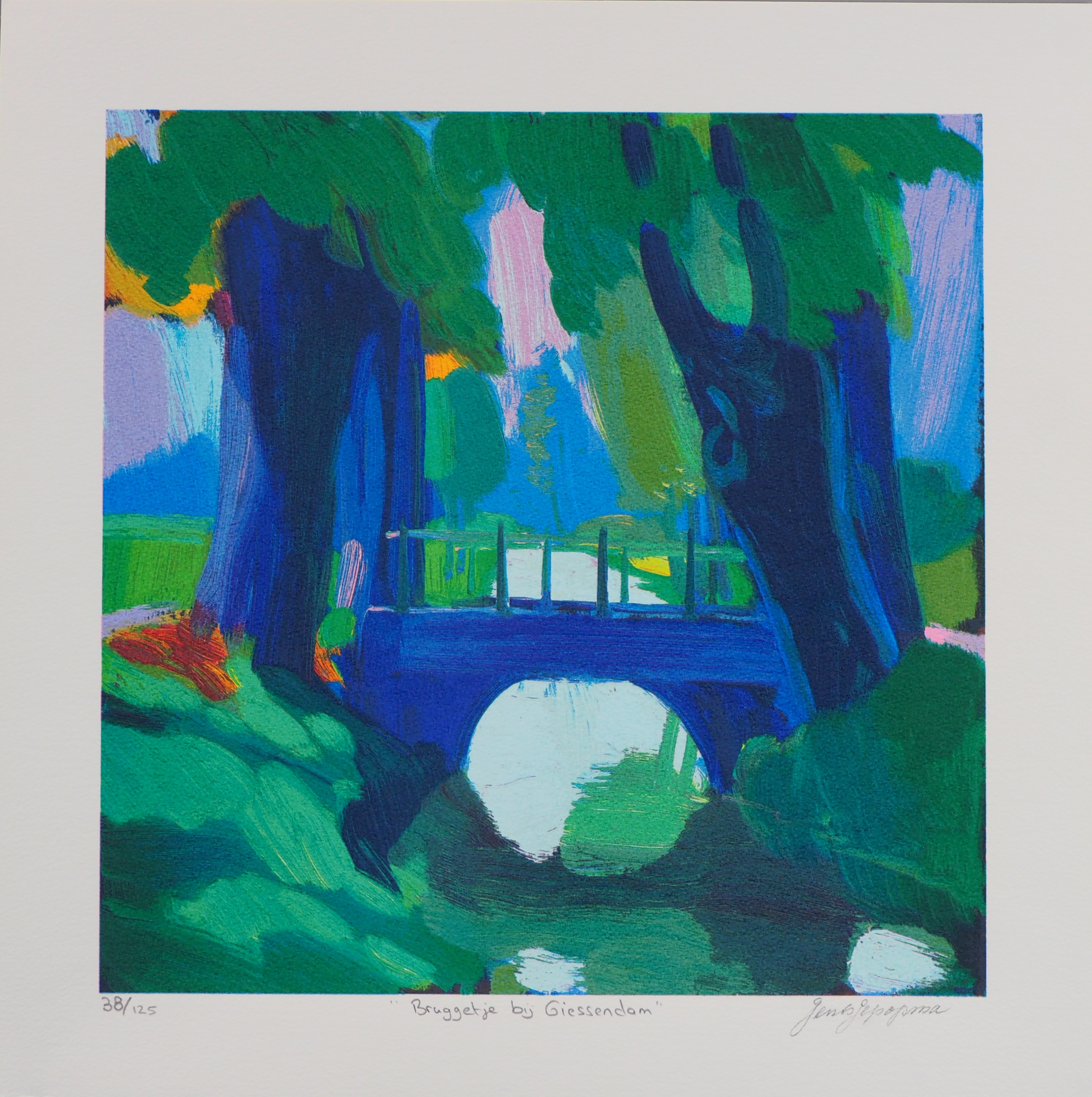 Jentsje Popma - Bruggetje bij Giessendam kopen? Bied vanaf 50!