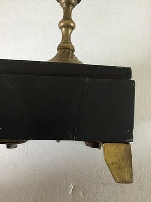 Curiosa - 2 kandelaars Napoleon III stijl op marmeren voet. kopen? Bied vanaf 55!