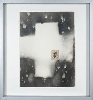 Antoni Tapies - Litho en collage, Sinnieren Über Schmutz - Ingelijst kopen? Bied vanaf 1!