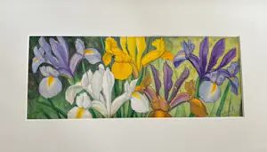 Alberta Johanna Meijer-Smetz - fijn stilleven met irissen kopen? Bied vanaf 45!