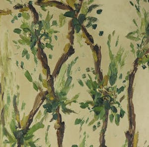 Niet of onleesbaar gesigneerd - Olieverf op paneel, Bomen - Ingelijst kopen? Bied vanaf 1!