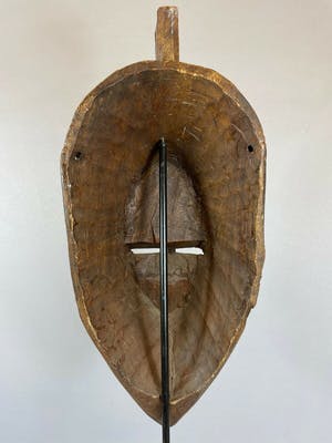 Makonde - 210807 - Tribal used African Markha and brass face - Mali. kopen? Bied vanaf 65!