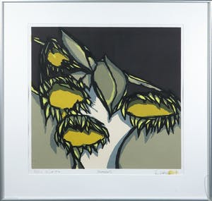 Fon Klement - Boardsnede, Tournesols - Ingelijst kopen? Bied vanaf 150!