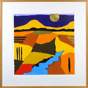 Ronald Boonacker - Zeefdruk, Lago di Garda, Italy I -Ingelijst verkauft für € 40!