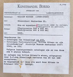 Willem Witsen - Binnenkant met sneeuw (Amsterdam) kopen? Bied vanaf 695!