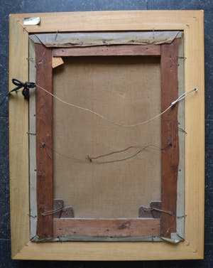 Bertha Muller - Olieverf op doek - Haarlemsch Hofje - 1949 kopen? Bied vanaf 10!