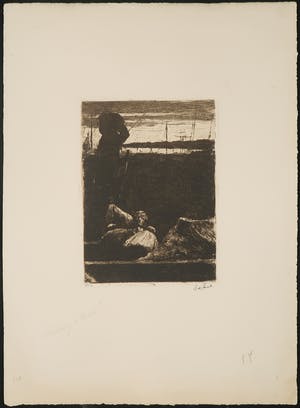 Willem de Zwart - Ets, Zonder titel kopen? Bied vanaf 20!