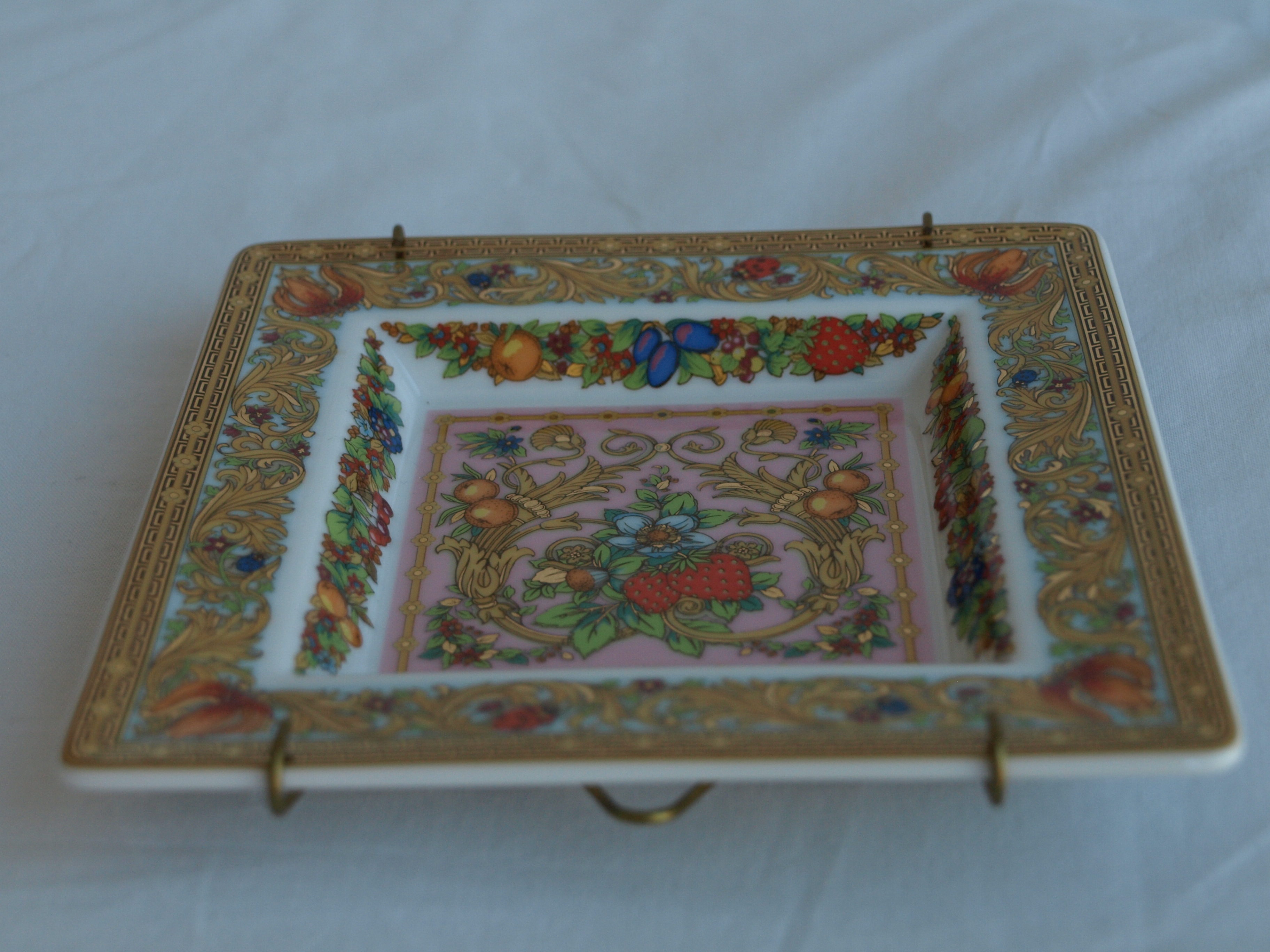 Gianni Versace - Versace meets Rosenthal – Le Jardin de Versace – Vierkant schaaltje kopen? Bied vanaf 1!