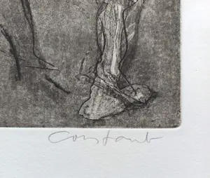 Constant - Vechtpartij, suikeraquatint ets (kleine oplage) kopen? Bied vanaf 550!