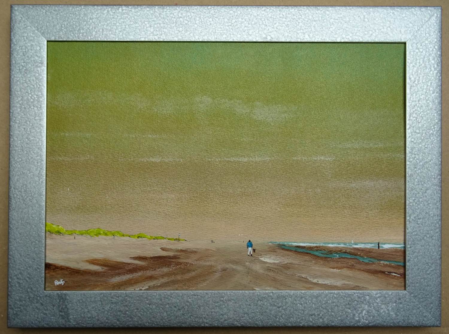 Franklin Meijer - Strand - Noord-Holland - Man met hond kopen? Bied vanaf 49!