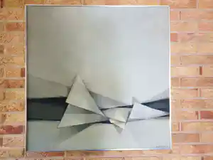 Fon Klement - Abstract schilderij verkocht voor € 225!