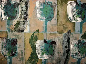 Niet of onleesbaar gesigneerd - GROOT! Gem.Techn (Acryl,Inkt) op board "Tulips/Tulpen" gesigneerd kopen? Bied vanaf 1!