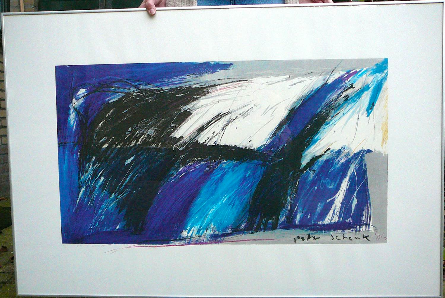 Peter Schenk - (1944-2011) Dynamisch en ruimtelijk verkocht voor € 95!