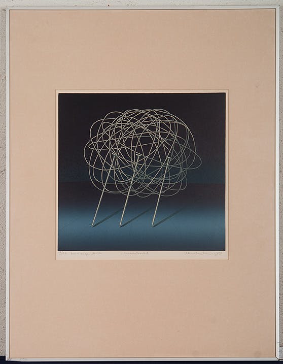 Hans Luiken - Linosnede - Weerbeeld kopen? Bied vanaf 21!