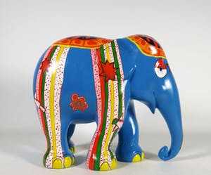 Corneille - Acryl op polyester, Elephant Parade kopen? Bied vanaf 500!