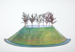 Doris Groeneveld - Zeefdruk, Heuvel kopen? Bied vanaf 1!