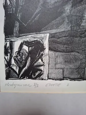 Jan Smitz - Emotie I (gravure originale) kopen? Bied vanaf 37!