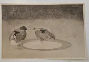 AcheterJan Mankes - Twee kuikens op tinnen schaal? Enchérissez de 40!