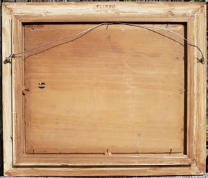 Jeanne Bieruma Oosting - Kastanjes op bladeren, olieverf op paneel (mooi ingelijst) kopen? Bied vanaf 1000!