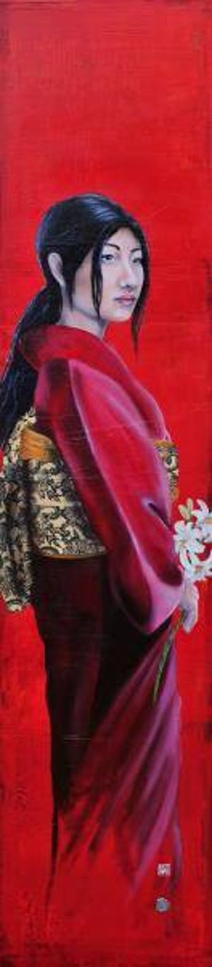 Ingo Leth - Dame in kimono kopen? Bied vanaf 2000!