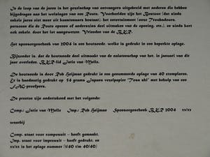 Jatie van Melle - Grote ingelijste houtsnede , Sponsorgeschenk BKR 2004 – nr. 27/40 kopen? Bied vanaf 50!