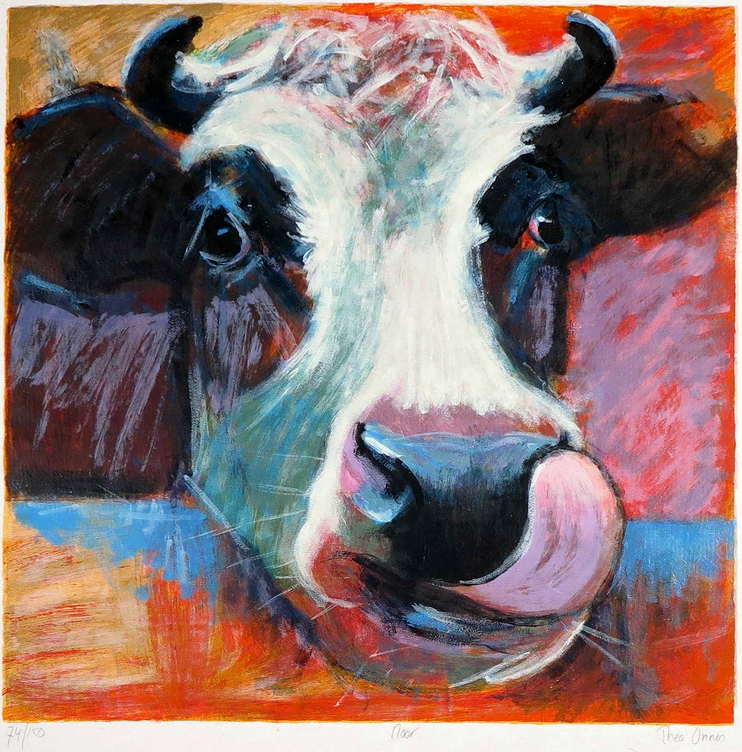 Theo Onnes - Zeefdruk, Noor verkocht voor € 50!