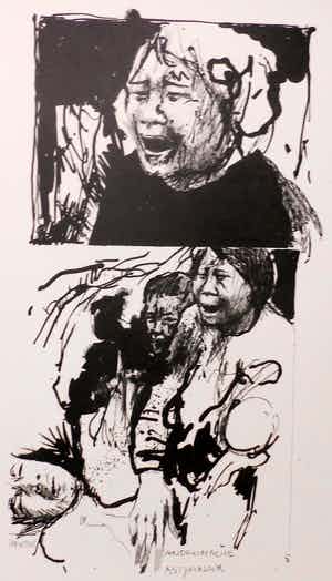 Willem Snitker - Litho - "Andromache" - 1971 verkocht voor € 40!