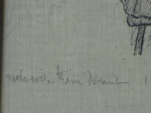 Alphonse Stengelin - Koemelkende boerin - Tekening kopen? Bied vanaf 50!