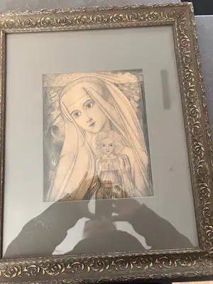 Jan Toorop - Maria aan zee (prachtig werk, 1924) kopen? Bied vanaf 129!