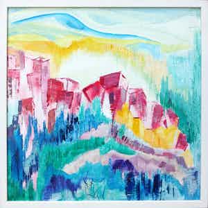 Frits Vogel - 669 - fris en kleurrijk werk - inclusief aankoopbewijs en boek verkocht voor € 350!