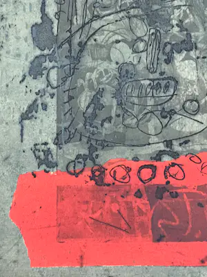 Antoni Clave - Aquatint- en carborundumgravure In groen en rood, 1971 kopen? Bied vanaf 800!