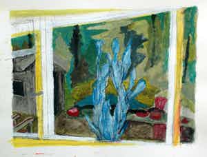 Hans Ebeling Koning - Blauwe cactus verkocht voor € 50!