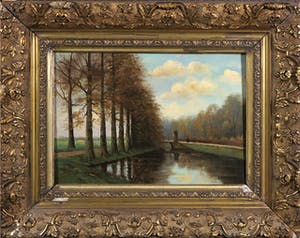 Ad Beekmans - Olieverf op paneel, Landschap - Ingelijst kopen? Bied vanaf 1!