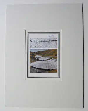 Christo - "OVER THE RIVER," - Project for the Rio Grande " - handgesigneerd in pptout kopen? Bied vanaf 99!