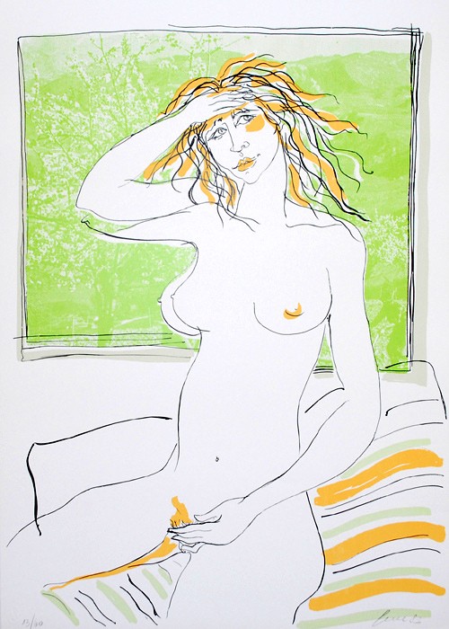 Nicola Sene - 'Naakt', lithografie kopen? Bied vanaf 20!