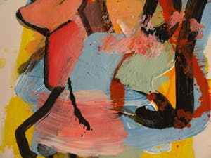 Peter Klashorst - Acrylverf op papier – Abstract 1 - 2016 kopen? Bied vanaf 35!