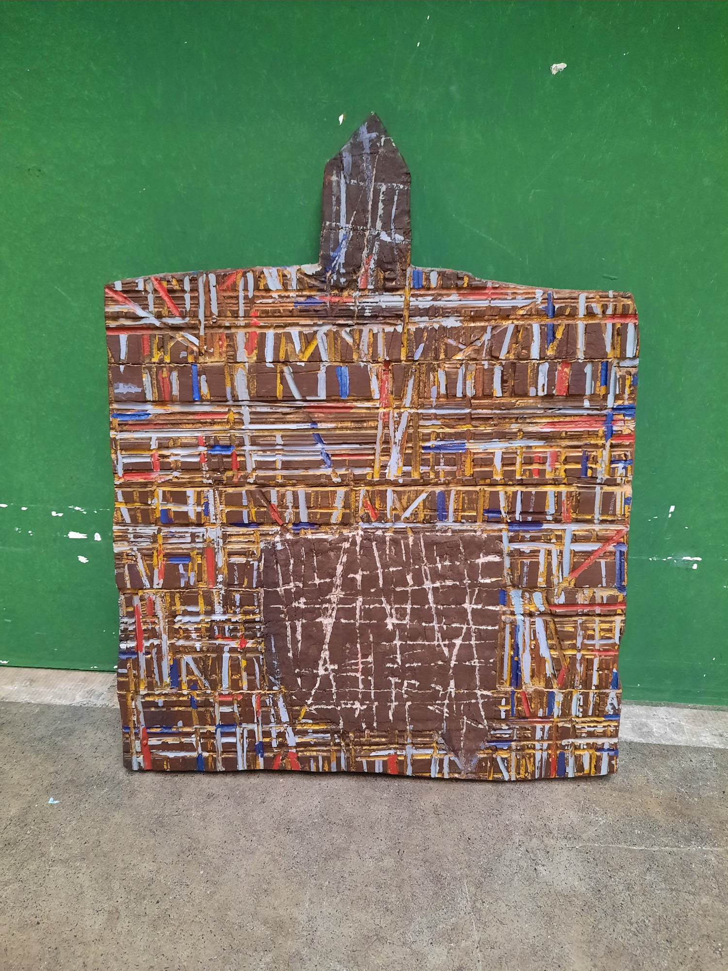 Hans van der Linde - Houtsnijwerk met verf kopen? Bied vanaf 40!