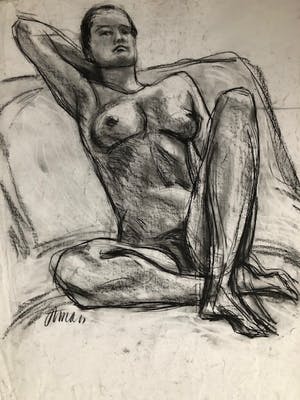 Ton Etman - dubbelzijdige naakttekeningen door Ton Etman kopen? Bied vanaf 55!