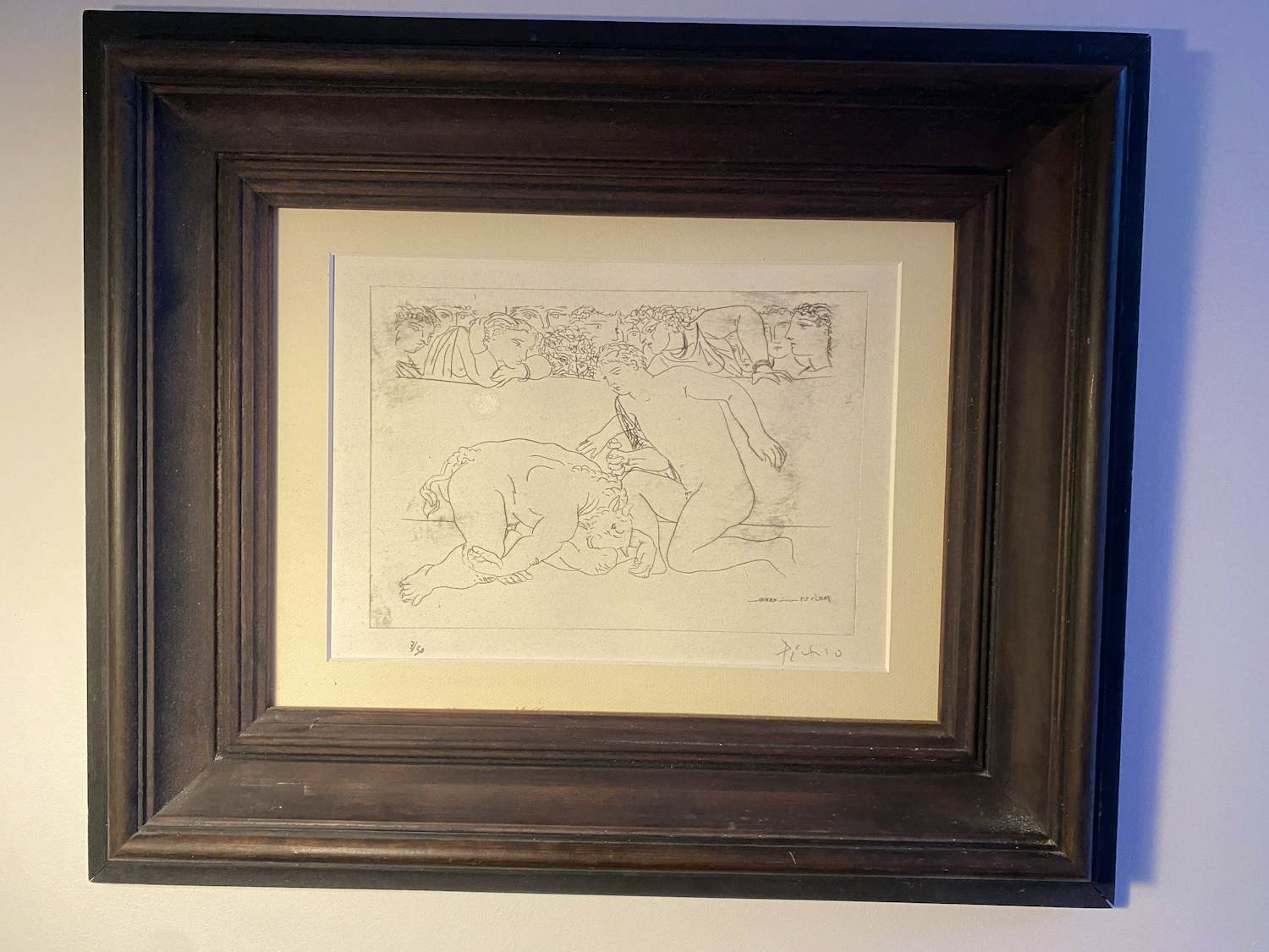 Pablo Picasso - Reproductie Minotaur in the arena, vanquished by a youth kopen? Bied vanaf 100!