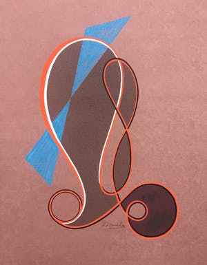 Cesar Domela - typerende zeefdruk op fraai lompenpapier - oplage 95 ex. kopen? Bied vanaf 195!