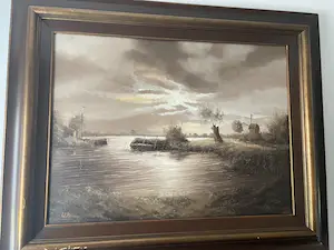 Willem Kroon - Hollands landschap kopen? Bied vanaf 80!