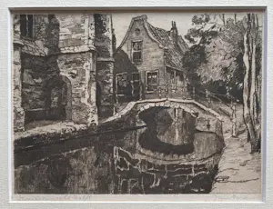 Jan Sirks - Ets - Vrouwenregt Delft kopen? Bied vanaf 45!