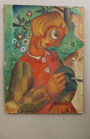 Max Keuris - Boerenfiguur met hoed in de hand. kopen? Bied vanaf 50!