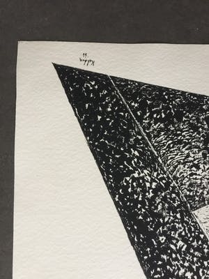 Toon Kelder - drie (!) originele abstracte compositie's - inkt op papier kopen? Bied vanaf 150!