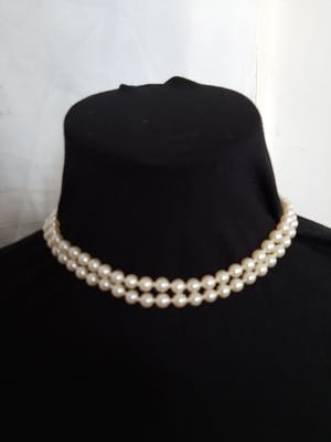 Curiosa - 50 mm echte parels met zilveren sluiting - Collier kopen? Bied vanaf 1!