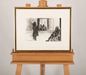 Chrit Rousseau - Staand en zittend figuur kopen? Bied vanaf 300!