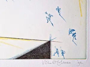 Ronald Tolman - grote kleuren Ets & Aquatint "IKANOS II" - Gelderse grafiekmap '92 kopen? Bied vanaf 58!