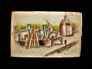 Hubert Bekman - "Nieuwe Haagse school" fraaie pastel tekening "boten"en verso "model" 1930 kopen? Bied vanaf 31!
