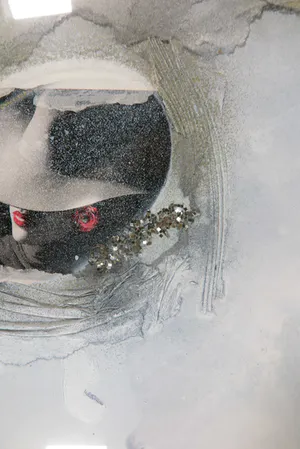 Josi Neuberger - Collage op papier, Zonder titel - Ingelijst kopen? Bied vanaf 1!